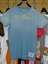 gD[W@TVc@TRUE RELIGION STYLE M648036B5 COLOR SLATE BLUE SS CREW NECK T 100%COTTON MADE IN CHINA