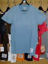 gD[W@TVc@TRUE RELIGION STYLE M648G51AZ COLOR SLATE BLUE SS V NECK TEE W MADE IN U.S.A. 100% COTTON