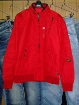 G-STAR@WPbg@G-STAR JACKET STYLE:MACC BOMBER ART:82036.422.610 COLOR:FLAME SIZE:@FABRIC:70'S NYLON 100%POLYAMIDE MADE IN CHINA
